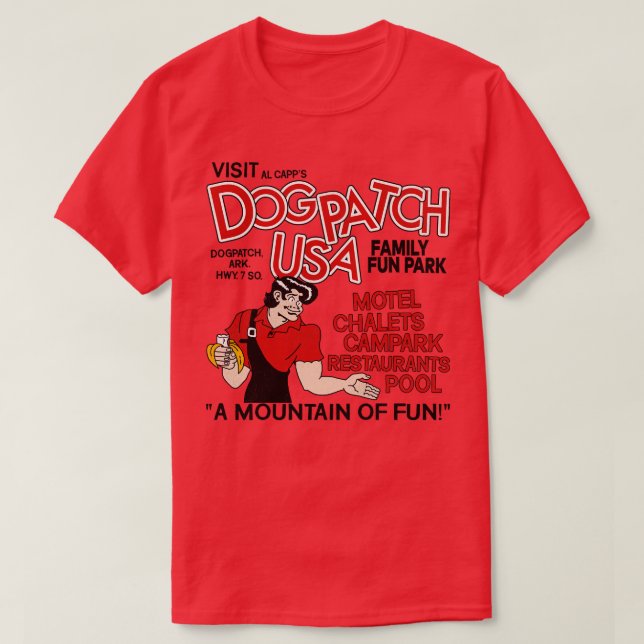 Camiseta Visite el parque de diversiones Dogpatch USA Defun (Diseño del anverso)