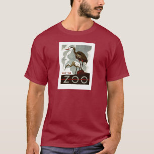 Camiseta Visite el parque zoológico - el poster de WPA -