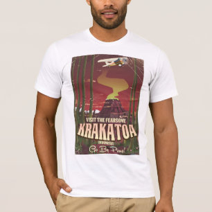 Camiseta Visite el poster temible del viaje de Krakatoa