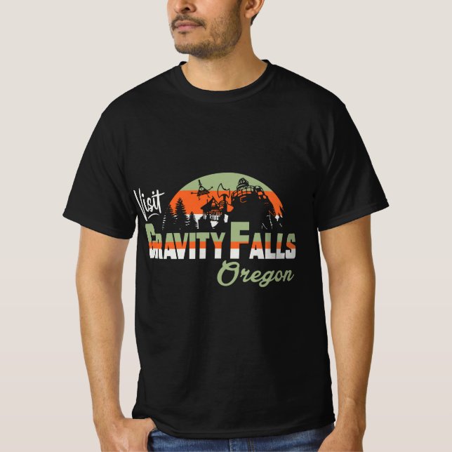 Camiseta Visite las cataratas de Gravity Falls - hogar del  (Anverso)