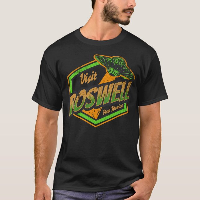 Camiseta Visite Roswell Nuevo México Ufo Design (Anverso)