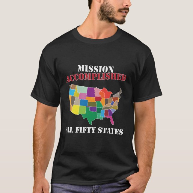 Camiseta Visité Todos Los Logros De La Misión De Los 50 Est (Anverso)