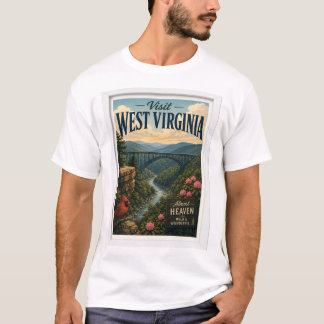 Camiseta Visite West Virginia Travel Vintage