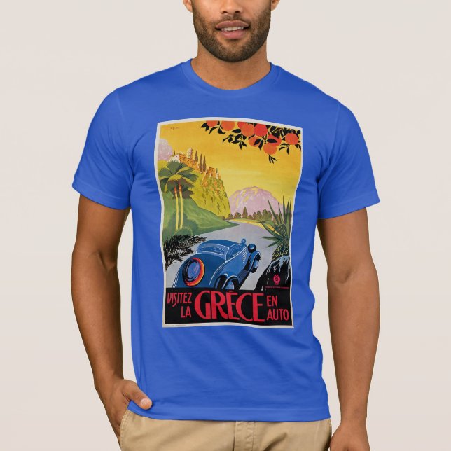 Camiseta Visitez La Grece en Auto (Anverso)