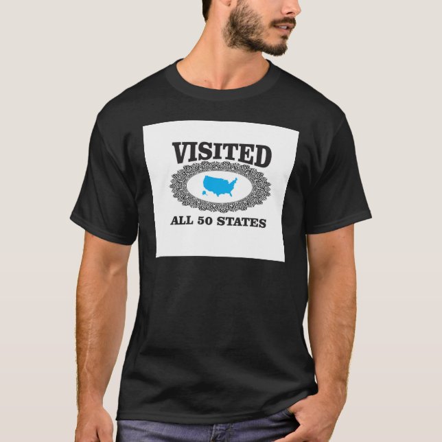 Camiseta visitó los 50 estados (Anverso)