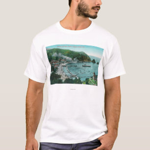 Camiseta Vista aérea de Avalon y de la bahía