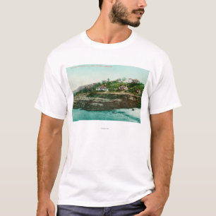 Camiseta Vista aérea de cabañas y de la playa en La Jolla