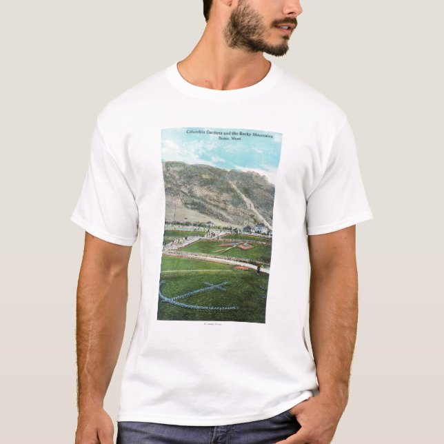 Camiseta Vista aérea de Columbia GardensButte, TA (Anverso)