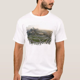 Camiseta Vista aérea de Dallas céntrica, Tejas