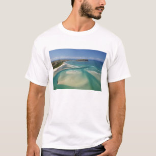Camiseta Vista aérea de estuario, Sawyer Bay, Stanley y