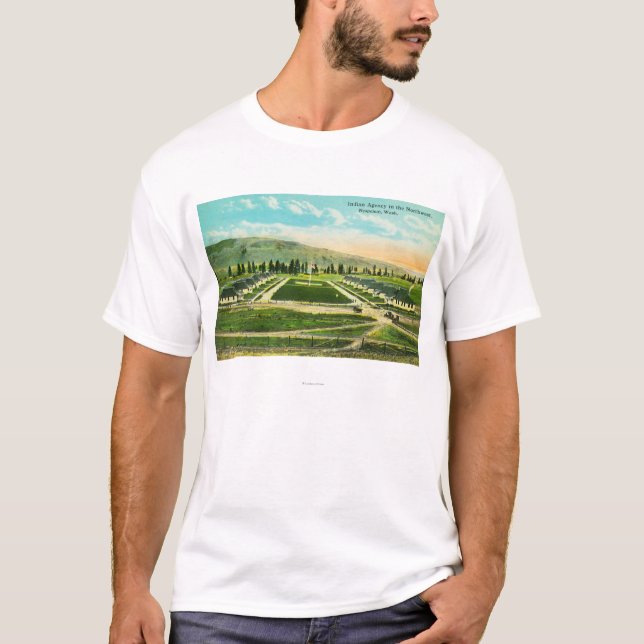 Camiseta Vista aérea de la agencia india (Anverso)