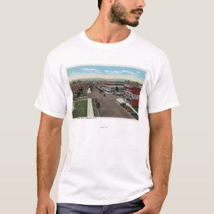 Camiseta Vista aérea de la avenida del comercio