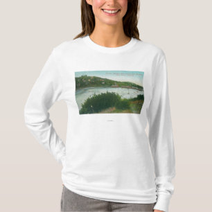 Camiseta Vista aérea de la bahía del belvedere, belvedere