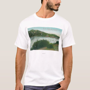 Camiseta Vista aérea de la bahía del belvedere, belvedere