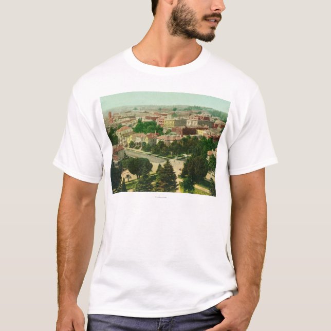 Camiseta Vista aérea de la ciudad (Anverso)
