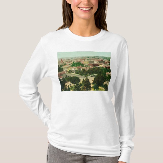 Camiseta Vista aérea de la ciudad (Anverso)