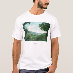 Camiseta Vista aérea de la ciudad de las colinas