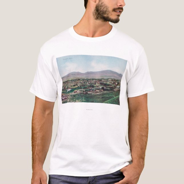 Camiseta Vista aérea de la ciudad de las colinas (Anverso)