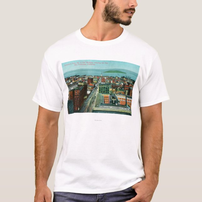 Camiseta Vista aérea de la ciudad del edificio de la (Anverso)