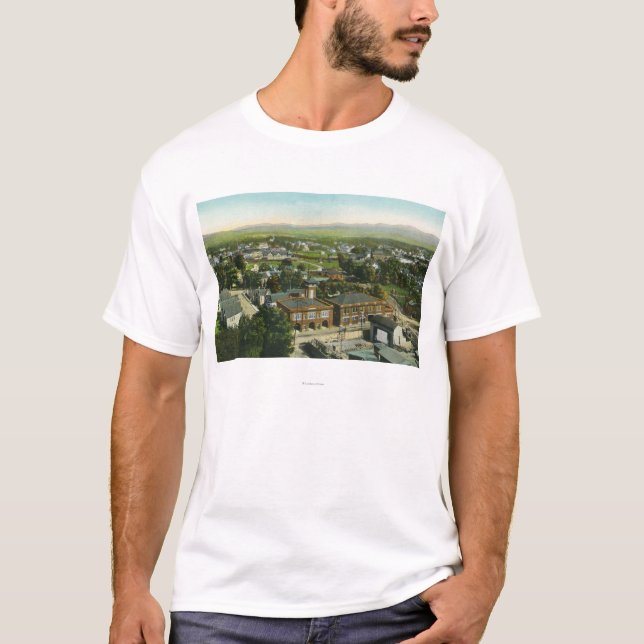 Camiseta Vista aérea de la ciudad, del parque de bomberos y (Anverso)