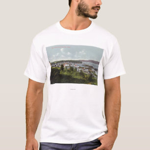 Camiseta Vista aérea de la ciudad y de la bahía de los Co
