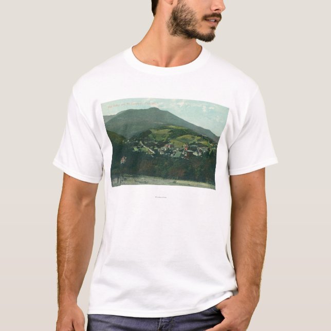 Camiseta Vista aérea de la ciudad y del Mt. Tamalpais (Anverso)