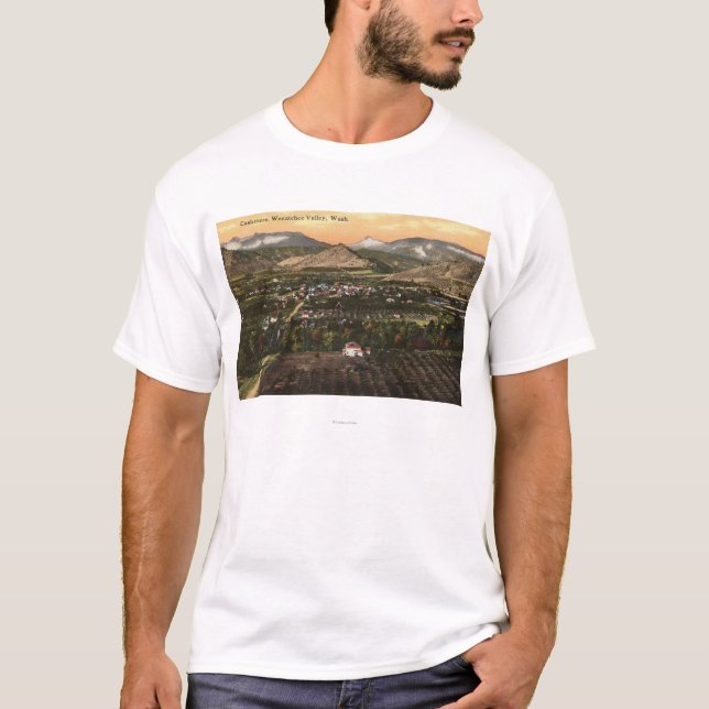 Camiseta Vista aérea de la ciudad y del valle (Anverso)