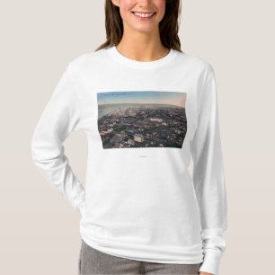 Camiseta Vista aérea de la costa y de la ciudad