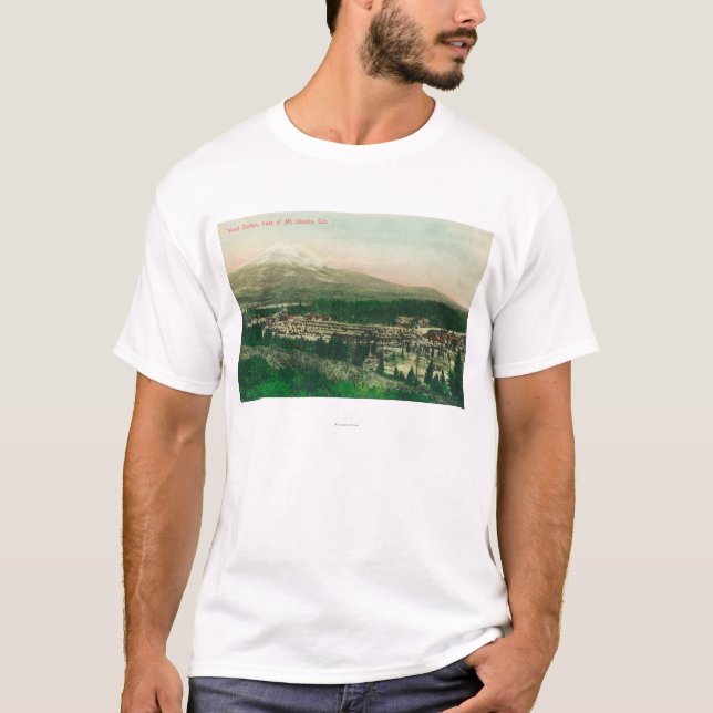 Camiseta Vista aérea de la estación de la mala hierba en la (Anverso)