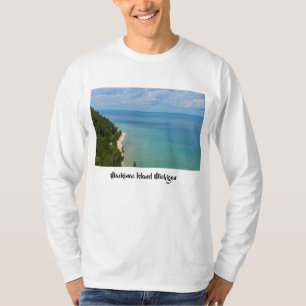 Camiseta Vista aérea de la isla de Mackinac