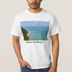 Camiseta Vista aérea de la isla de Mackinac