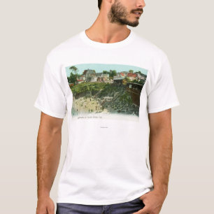 Camiseta Vista aérea de la playa de baño