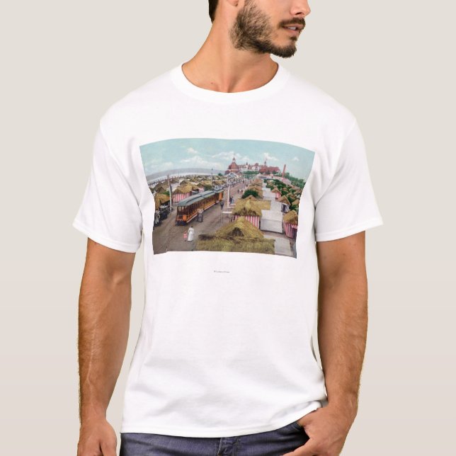 Camiseta Vista aérea de la playa de CityCoronado de la (Anverso)