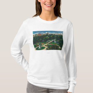 Camiseta Vista aérea de los jardines públicos, Beacon Hil