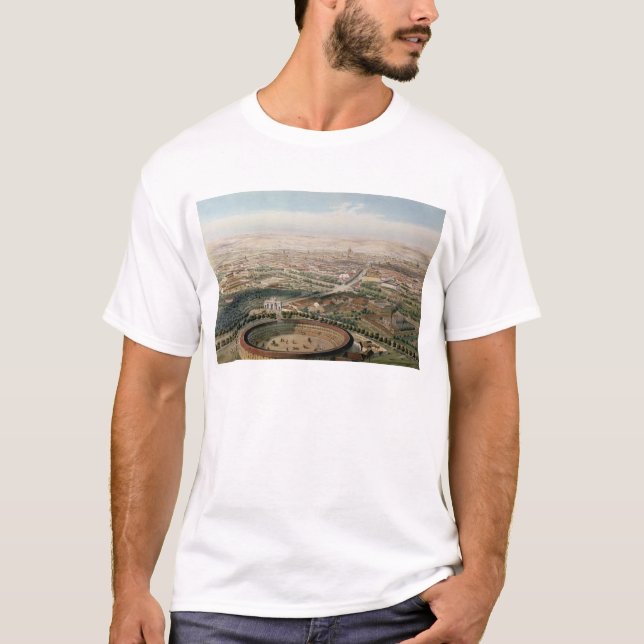 Camiseta Vista aérea de Madrid de la plaza de Toros (Anverso)