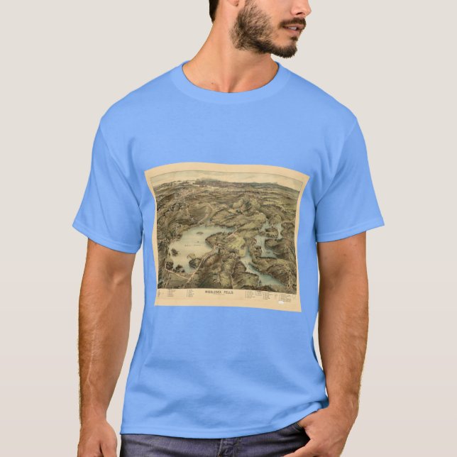 Camiseta Vista aérea de MiddleFells (Anverso)