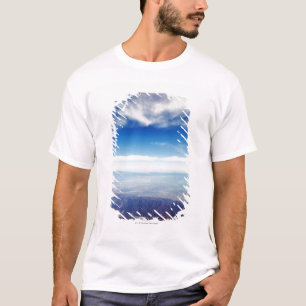Camiseta Vista aérea de montañas rojo marrón