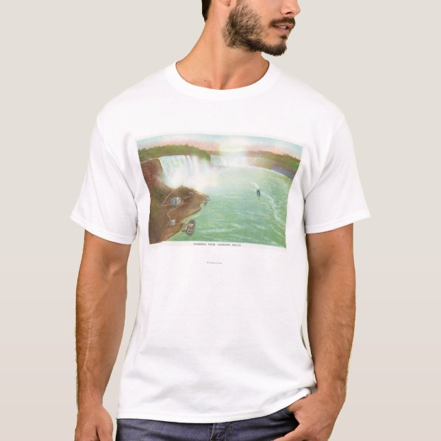 Camiseta Vista aérea de Niagara Falls entero (Anverso)