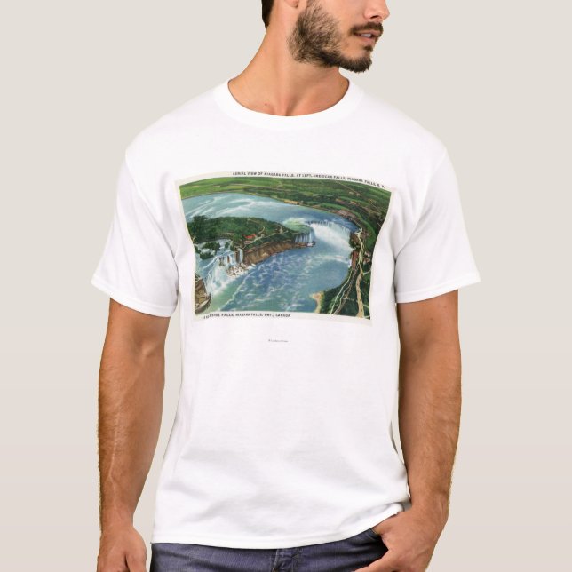 Camiseta Vista aérea de Niagara Falls entero 2 (Anverso)