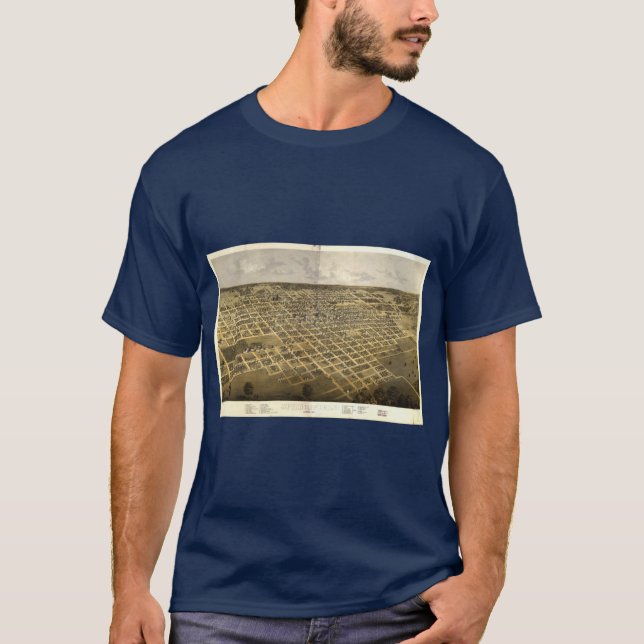 Camiseta Vista aérea de Springfield (Anverso)