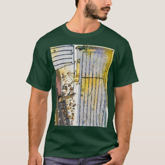 Camiseta vista aérea de una cancha de baloncesto