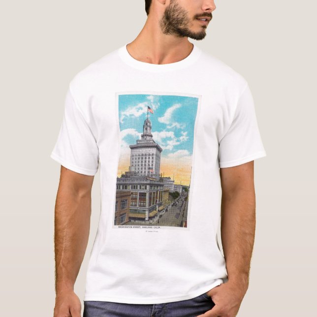 Camiseta Vista aérea de Washington StreetOakland, CA (Anverso)