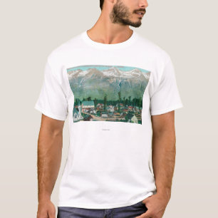 Camiseta Vista aérea del área residente de la ciudad