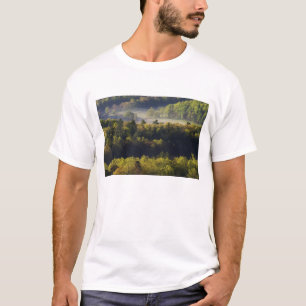 Camiseta Vista aérea del bosque en Cades Cove, Gran Smoky