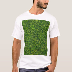 Camiseta Vista aérea del bosque, vista superior, espacio de