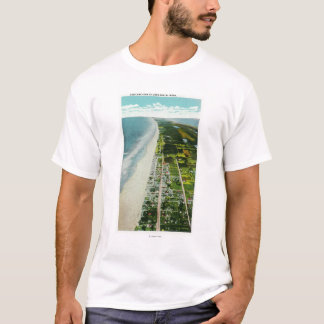 Camiseta Vista aérea del frente al mar
