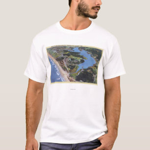 Camiseta Vista aérea del lago devil's