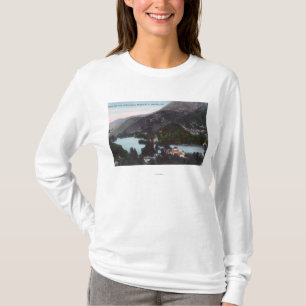 Camiseta Vista aérea del LakesMidlake azul, CA