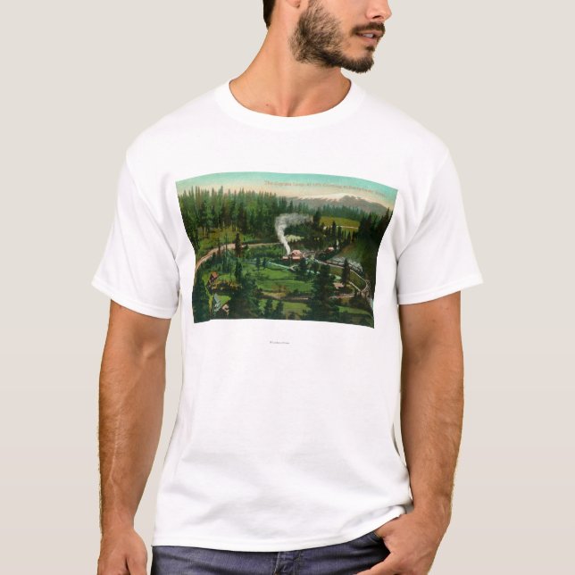 Camiseta Vista aérea del lazo de Cantara (Anverso)