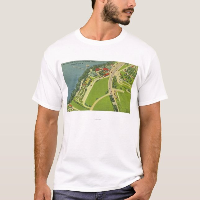 Camiseta Vista aérea del parque de Roseland (Anverso)